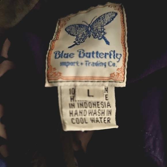 Blue Butterfly Handmade Shirt - Picture 5 of 5